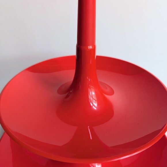 Koziol Babell Etagere Red Plastic Christmas Tree Tidbit Serving Tray 3 Tier Dish - Picture 6 of 14